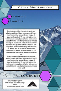 mobile design 2<br />In this design the purple hexagons act as the navigation buttons.