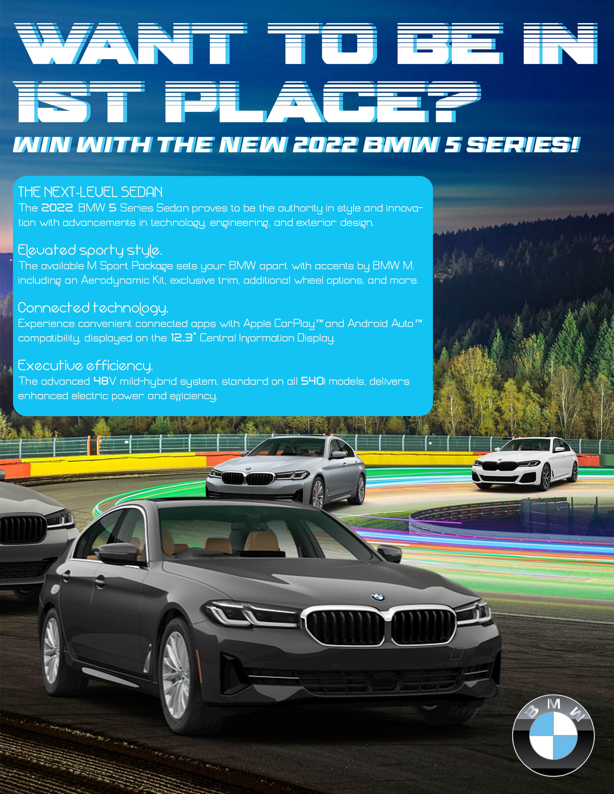 The front side of the best BMW flyer.