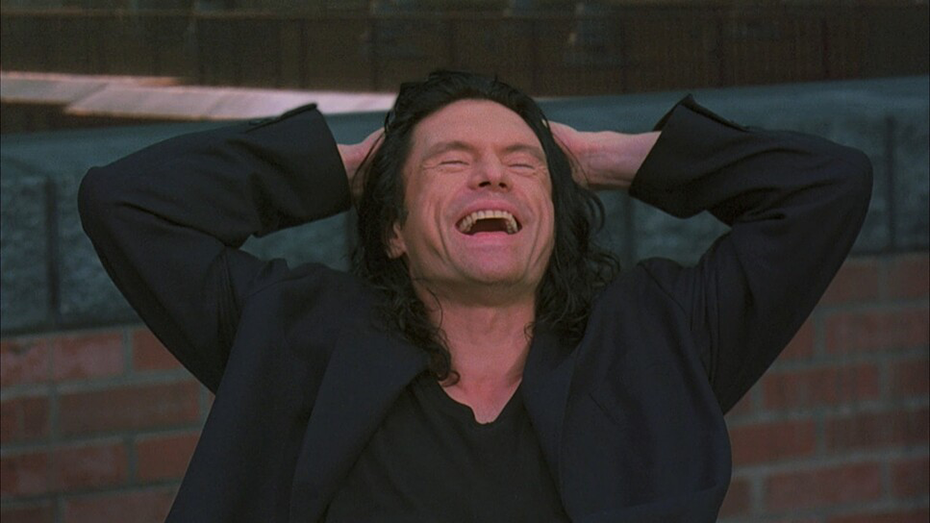 wiseau laughing