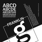 Frankling Gothic typography poster