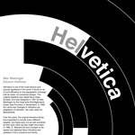 Helvetica typography poster