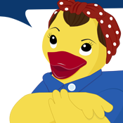 Rosie the Riveter Ducky. Quack!