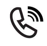 This is an image of a telephone icon