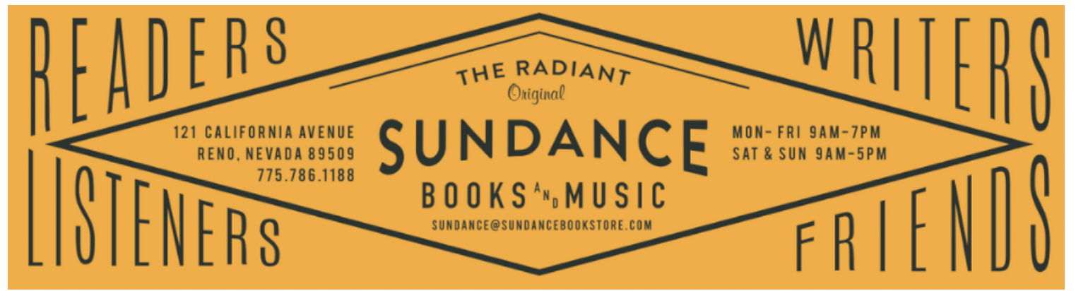 Sundance's banner logo extends around the top of the browser screen. It lists hours and days open as well as its location which is also listed in live type at the bottom of the browser.