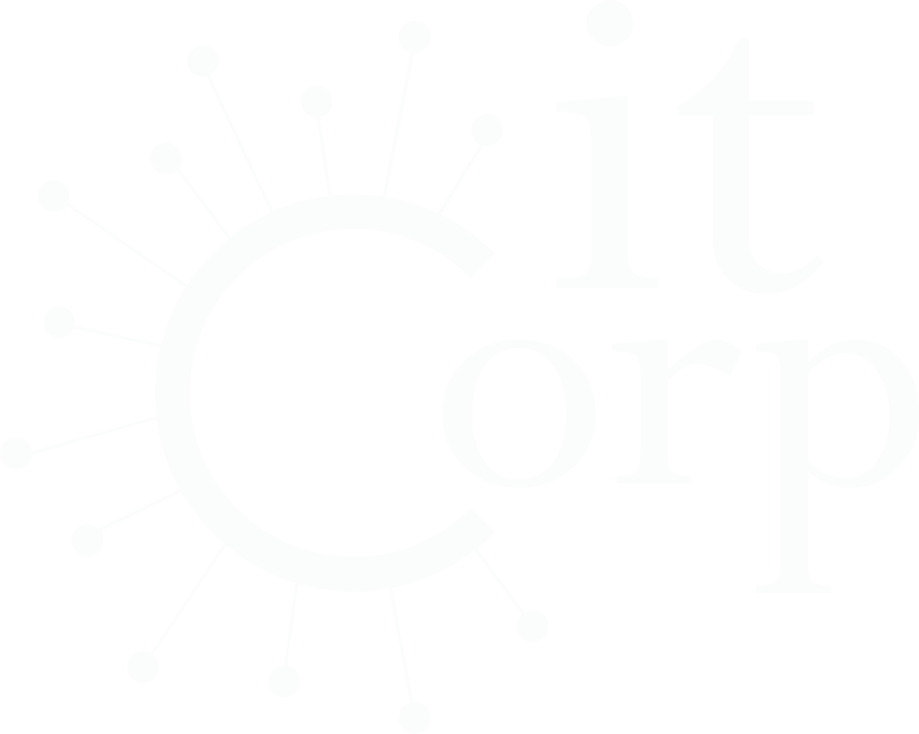 this is interrupt technology corporation's logo, it is round with angry little spikes with nfriendly little black bubbles