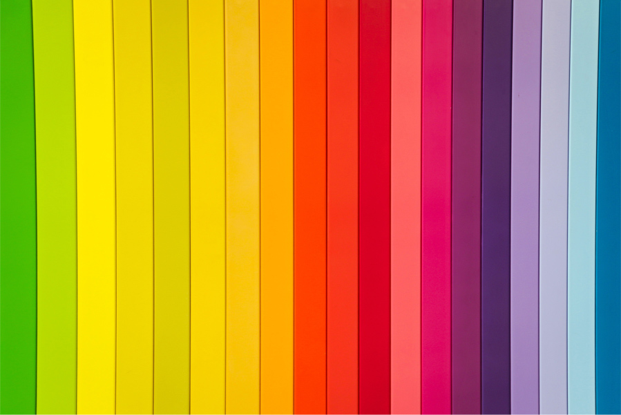 picture of verticle colors progressing through the color spectrum