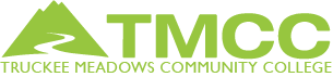 Truckee Meadows Community College logo turns green when hover action is enabled.