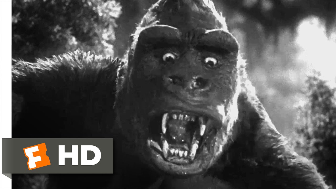 Classic black and white King Kong