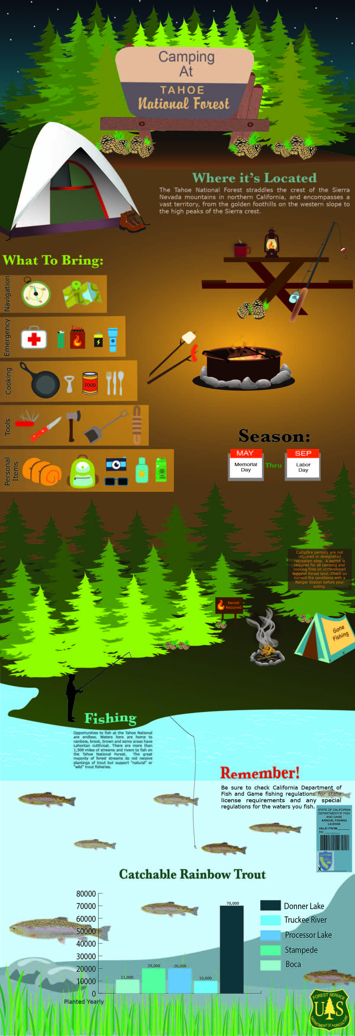 camping infographic