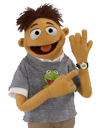 muppet with watch